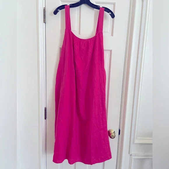 linen pastel dress Pastel pink cotton linen Dress